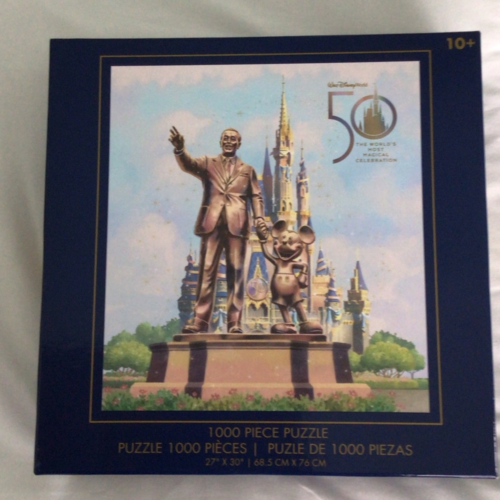 Disney 50th Celebration 100 Piece Jigsaw Puzzle - Blue and Gold